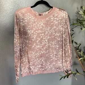 Studio Collection 100% Silk Long Sleeve Blouse